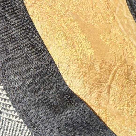 DAVID & YOUNG HOUNDSTOOTH BLACK AND WHITE WOOL BLEND FEDORA UNISEX - Picture 8 of 13